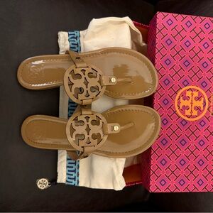 Tory Burch Light Brown Miller Sandals
